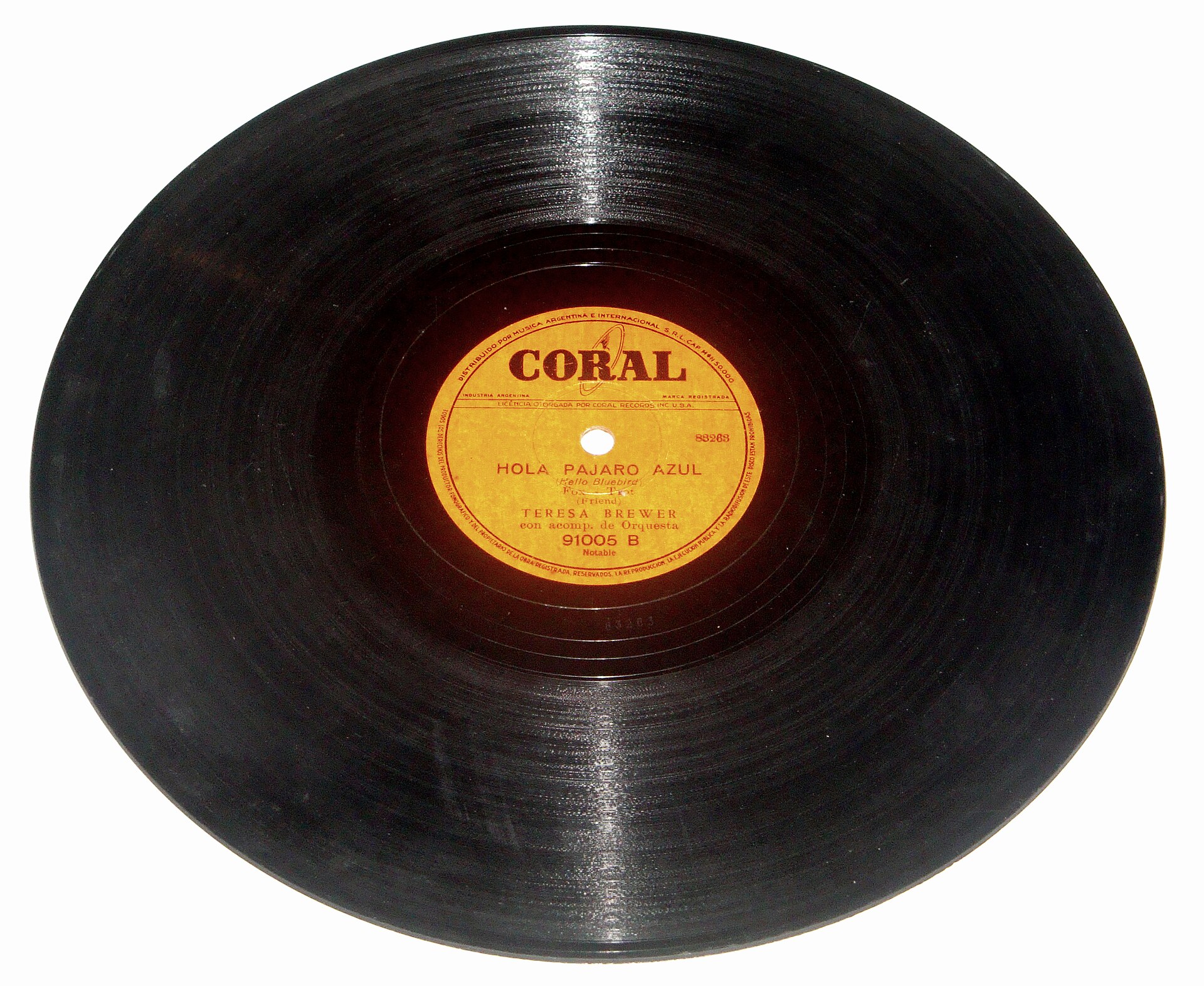 10-inch 78 RPM shellac record